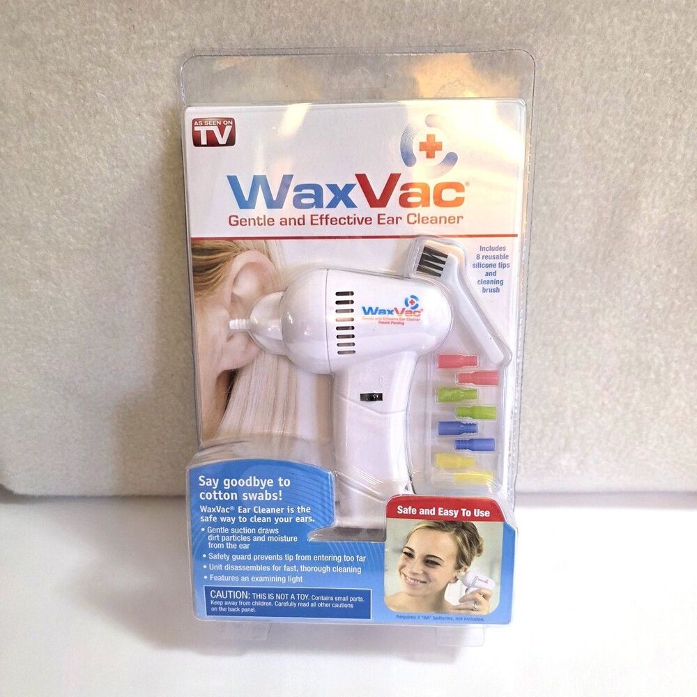 Wax Vac Portable Ear Wax Cleaner Vacuum Remover NEW SEALED Free Shipping